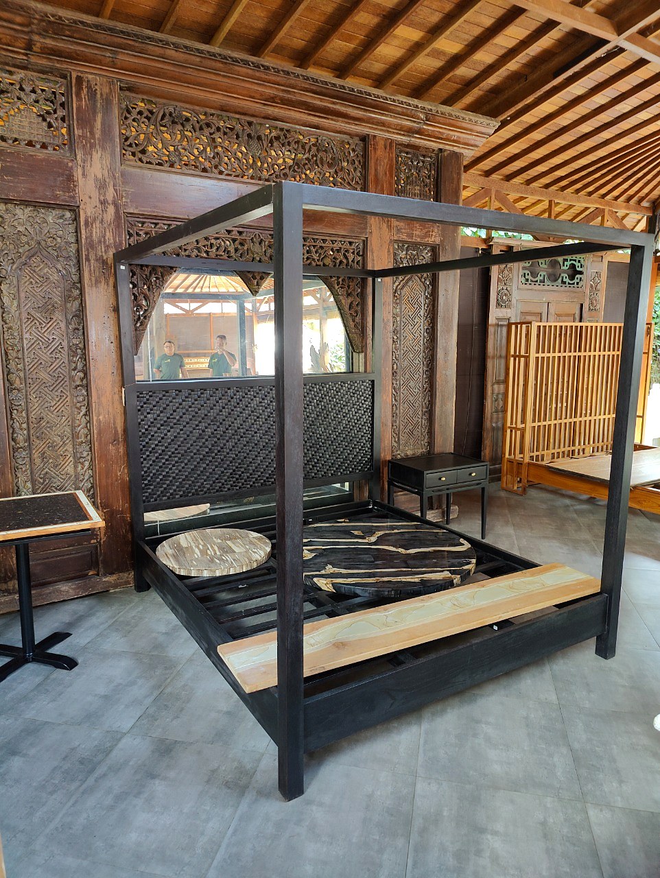 KAYU Bedroom — Four-Poster Detail