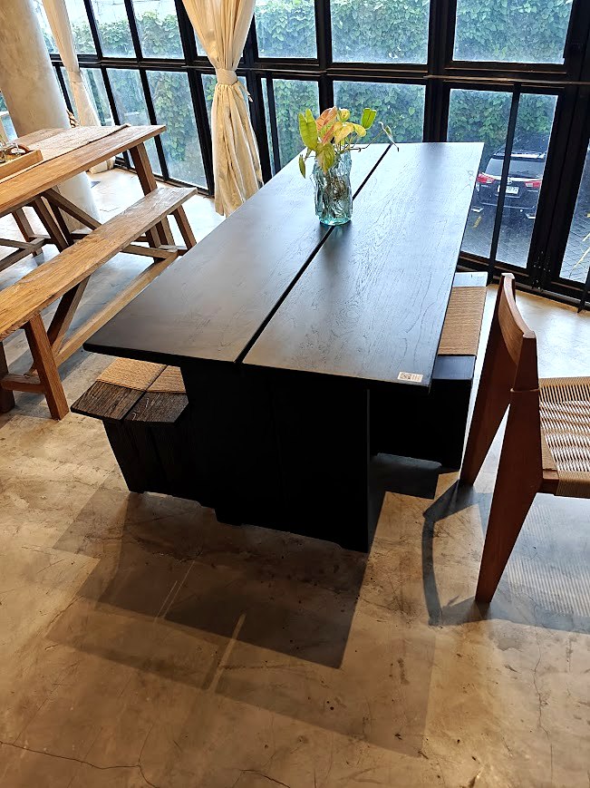 Noir Trestle Dining Table