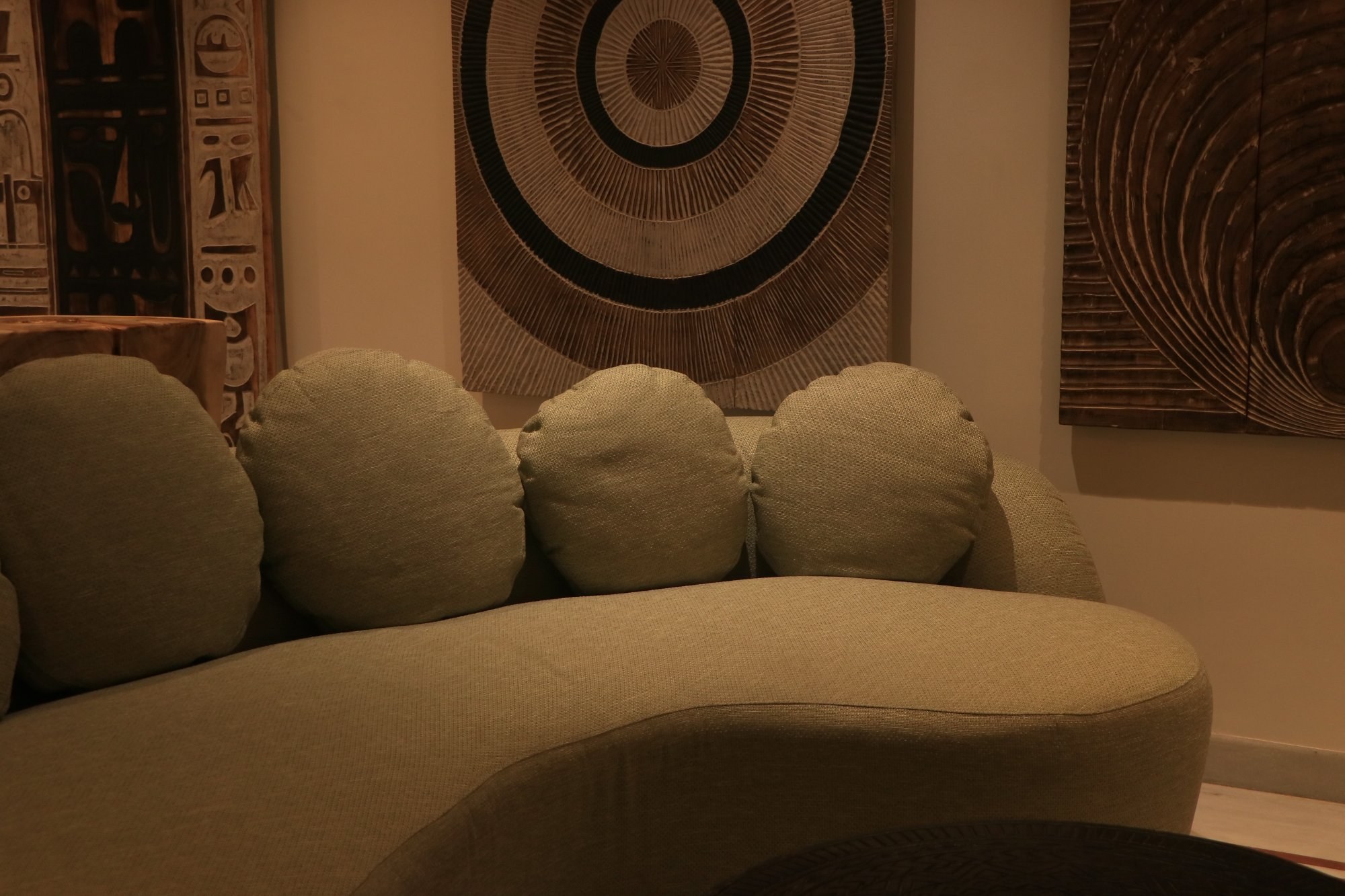 KAYU Gallery — Curved Sofa Detail