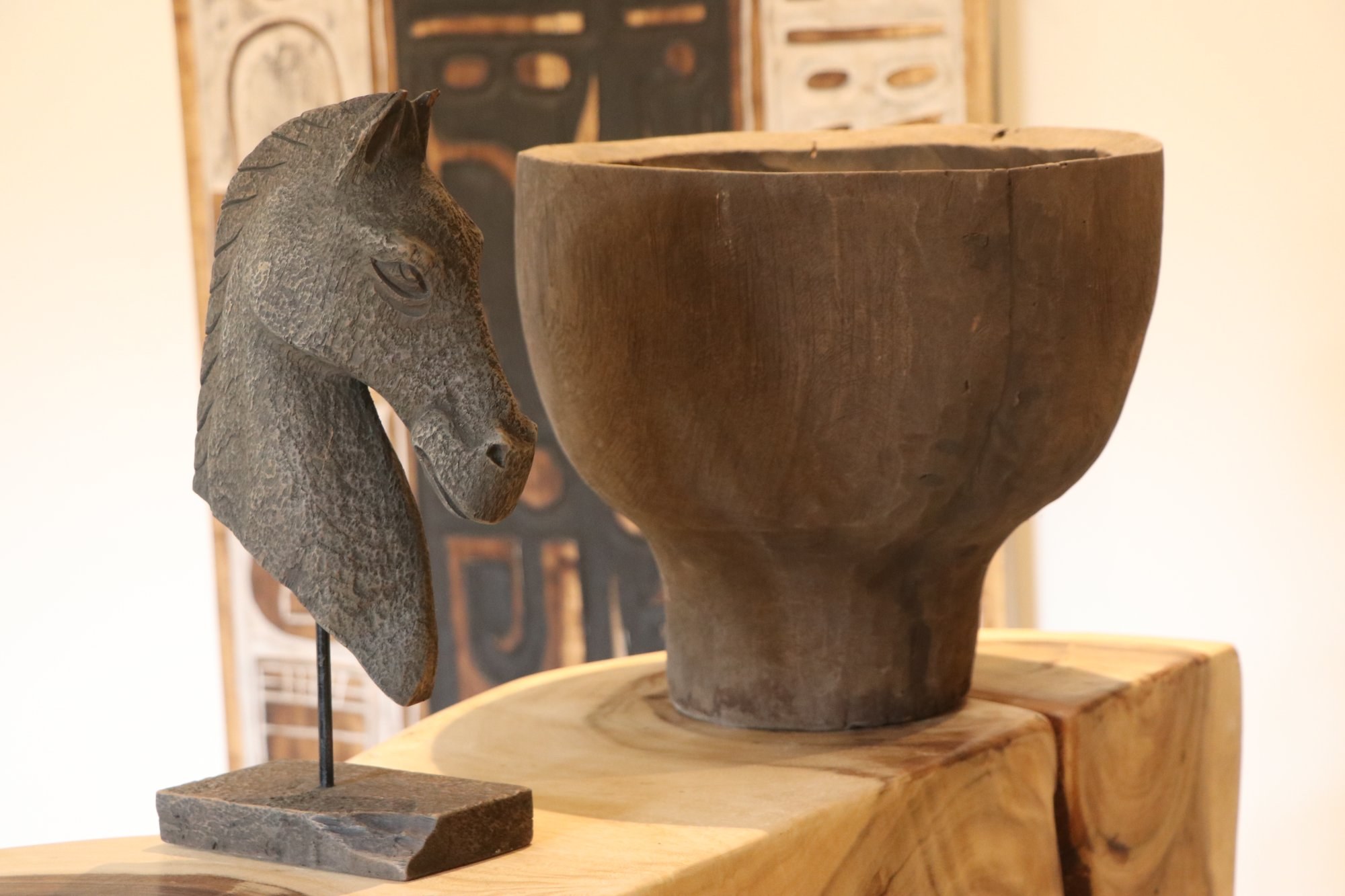 KAYU Gallery — Stone Horse Sculpture