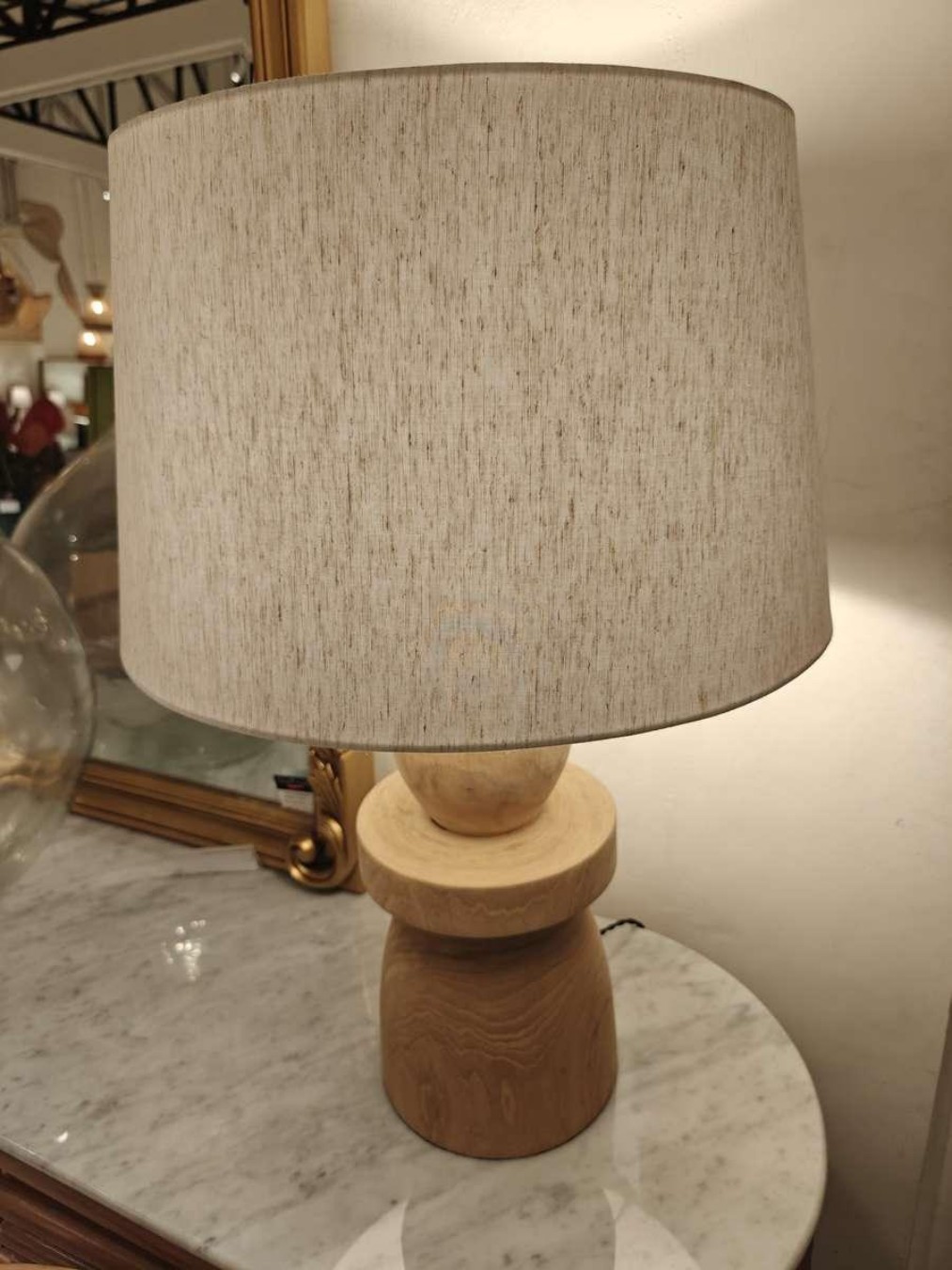 Backlit Bamboo Panel Lamp